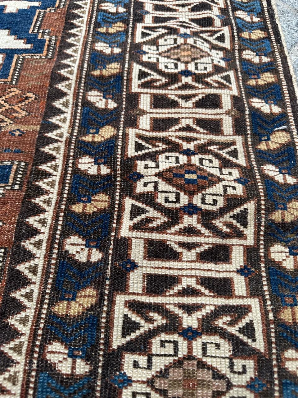 Bobyrug’s Pretty antique Caucasian shirwan lesgui rug  For Sale 4