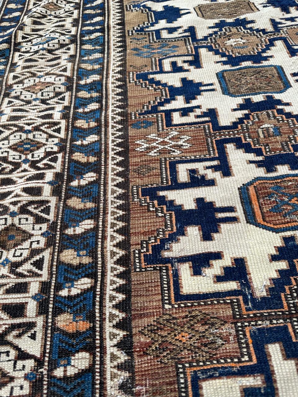 Bobyrug’s Pretty antique Caucasian shirwan lesgui rug  For Sale 5
