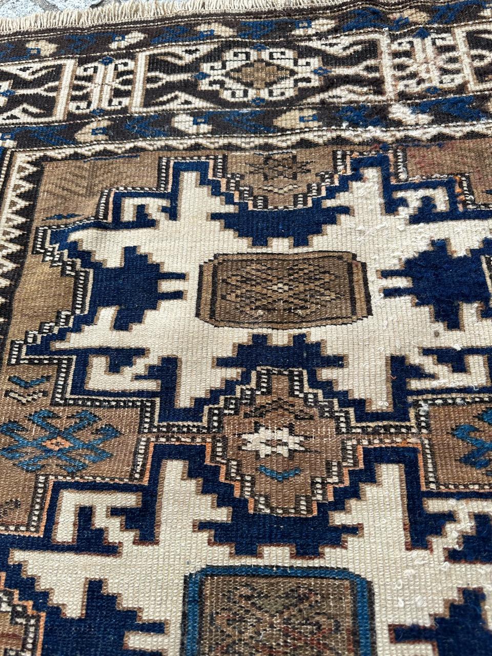 Bobyrug’s Pretty antique Caucasian shirwan lesgui rug  For Sale 7