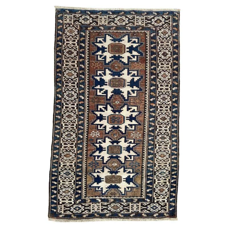 Bobyrug’s Pretty vintage Azerbaijan shirwan rug For Sale at 1stDibs
