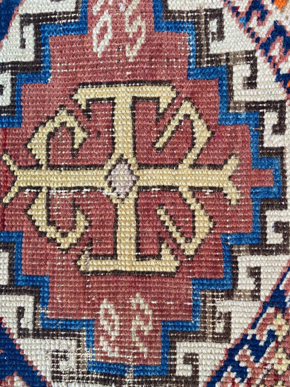 Bobyrug’s Pretty Antique Caucasian Shirwan Rug For Sale 8