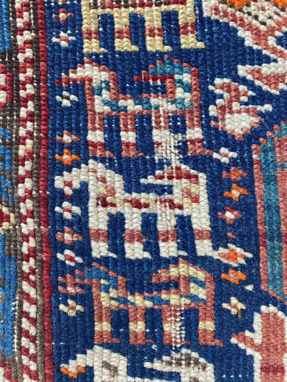 Bobyrug’s Pretty Antique Caucasian Shirwan Rug For Sale 10