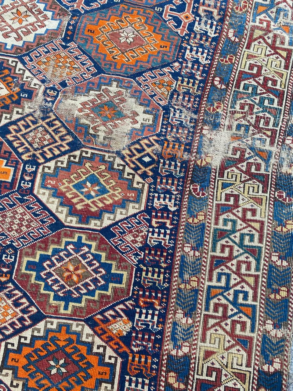 Kazak Bobyrug’s Pretty Antique Caucasian Shirwan Rug For Sale