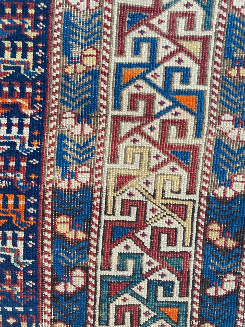 Azerbaijani Bobyrug’s Pretty Antique Caucasian Shirwan Rug For Sale