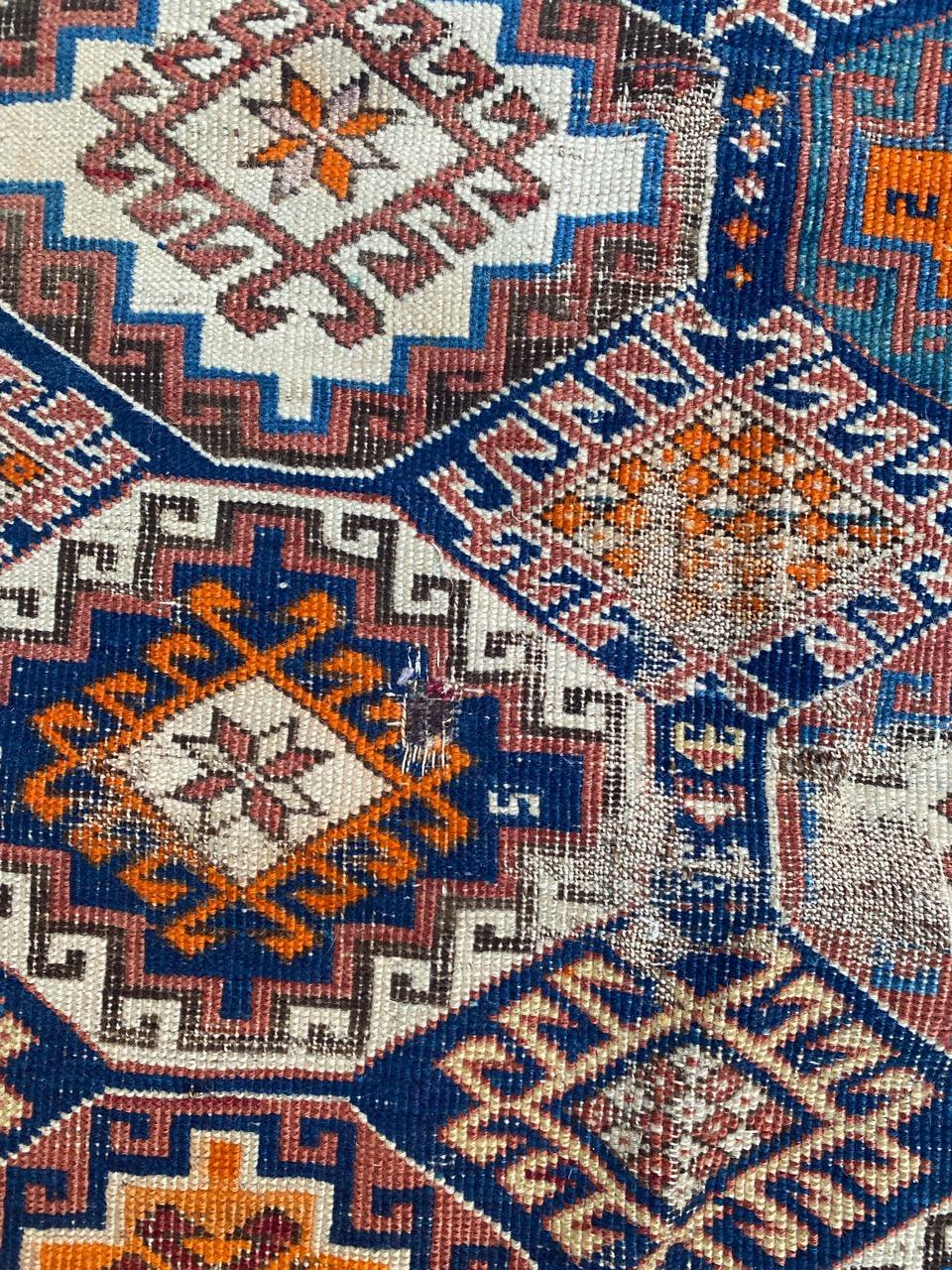 19th Century Bobyrug’s Pretty Antique Caucasian Shirwan Rug For Sale
