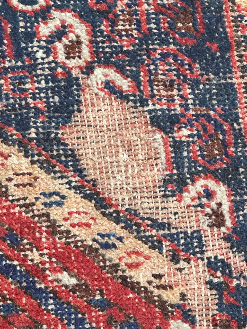 Hübscher antiker Afshar-Teppich in Notlage im Angebot 2