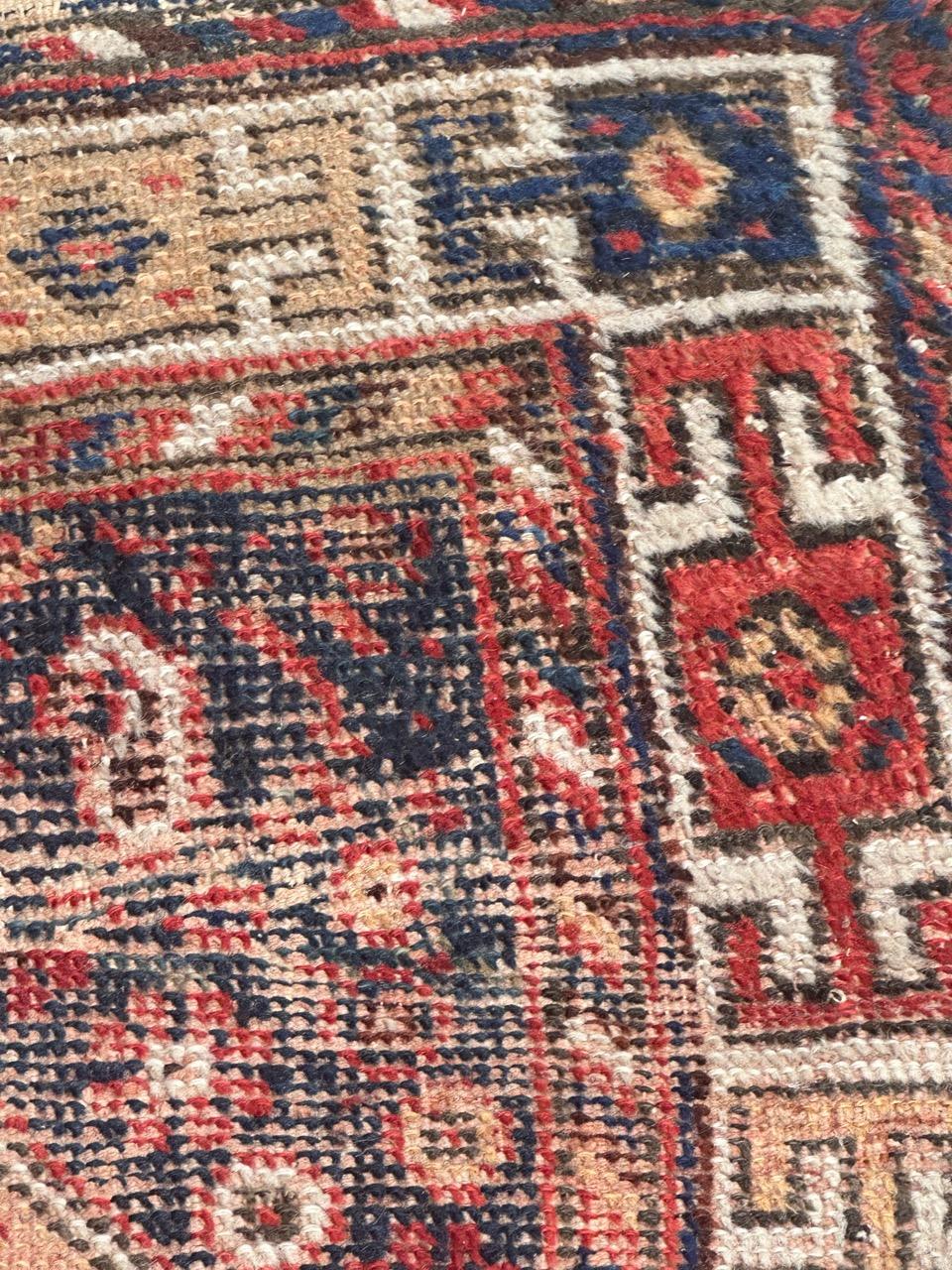 Hübscher antiker Afshar-Teppich in Notlage im Angebot 10