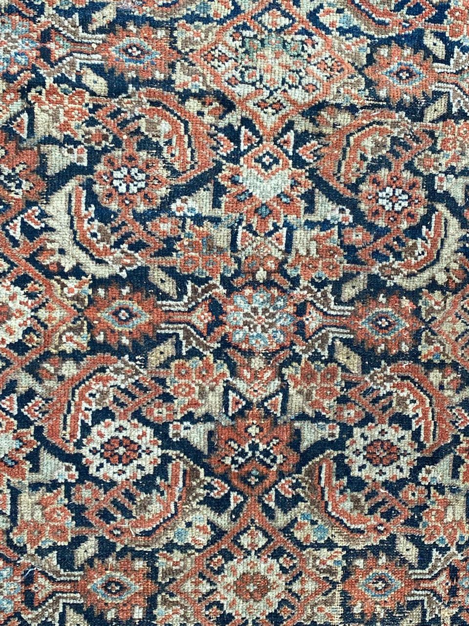 Tapis Pretty Antique Distressed Malayer de Bobyrug en vente 3