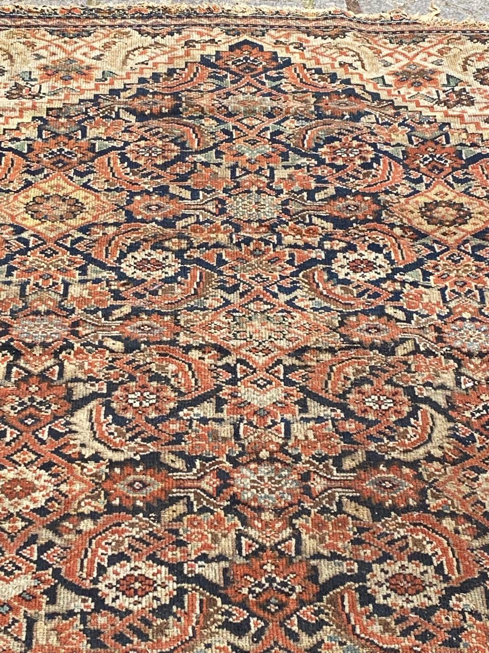 Tapis Pretty Antique Distressed Malayer de Bobyrug en vente 6