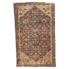 Bobyrug’s Pretty Antique Distressed Malayer Rug