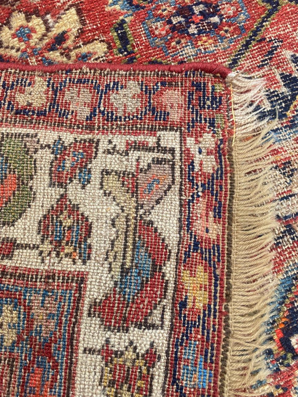 Bobyrug’s Pretty Antique Distressed North Western Rug For Sale 9