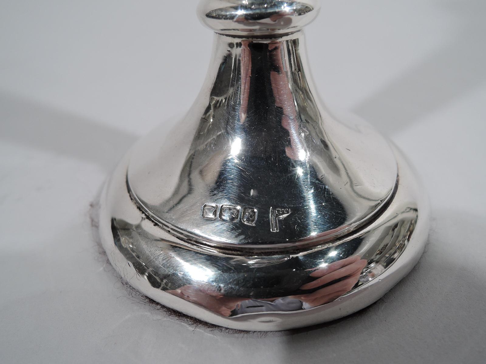 Early 20th Century Pretty Antique English Edwardian Sterling Silver Bud Vase