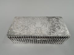 Pretty Antique European Classical Silver Keepsake Box