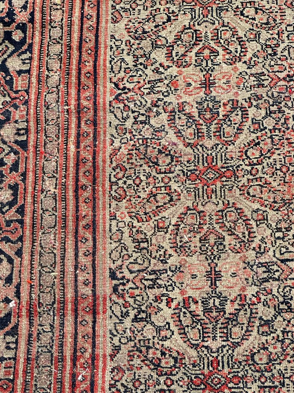 Jolie antiquité extrêmement fine  tapis seneh en soie en vente 2