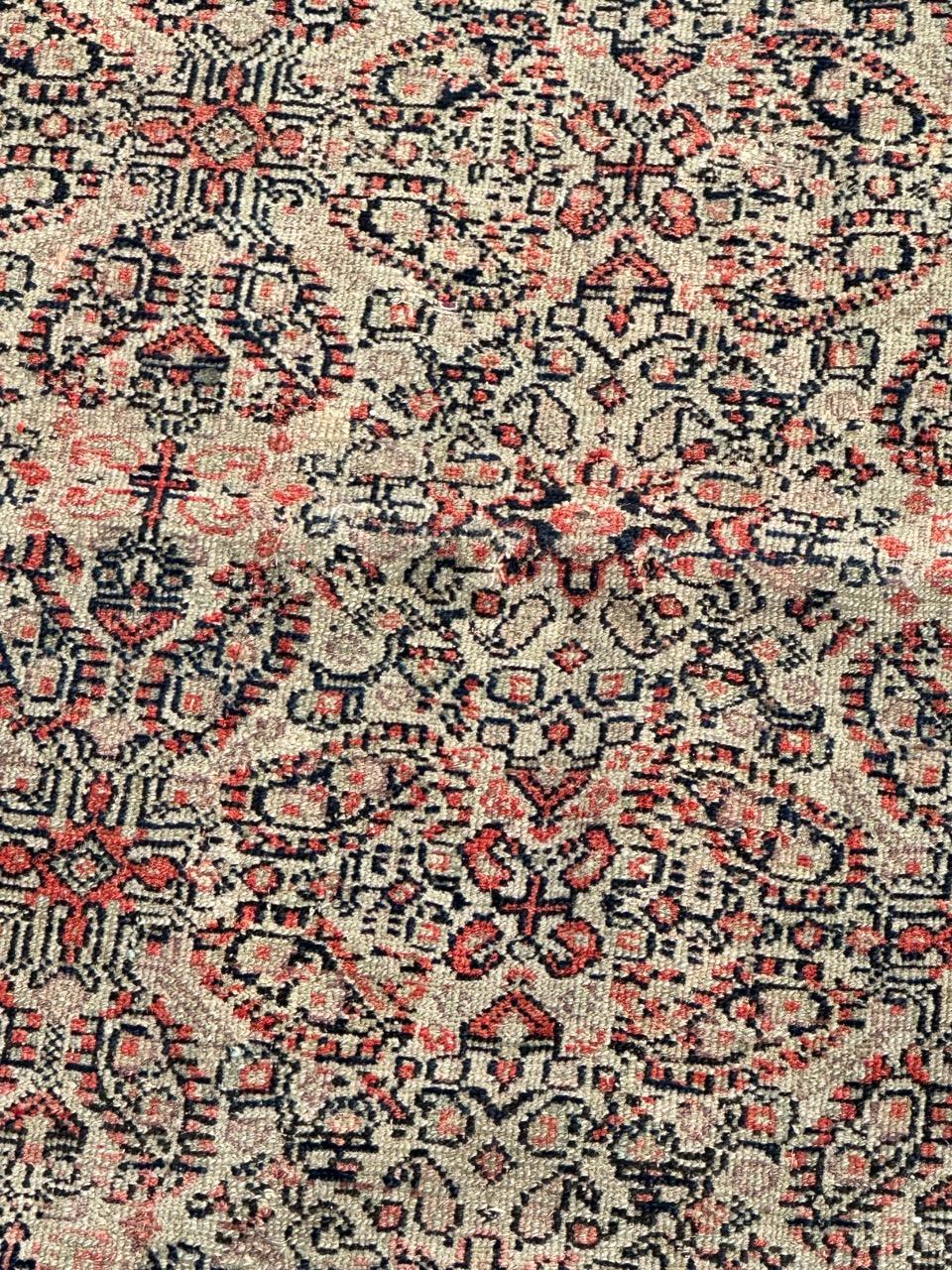 Jolie antiquité extrêmement fine  tapis seneh en soie en vente 4