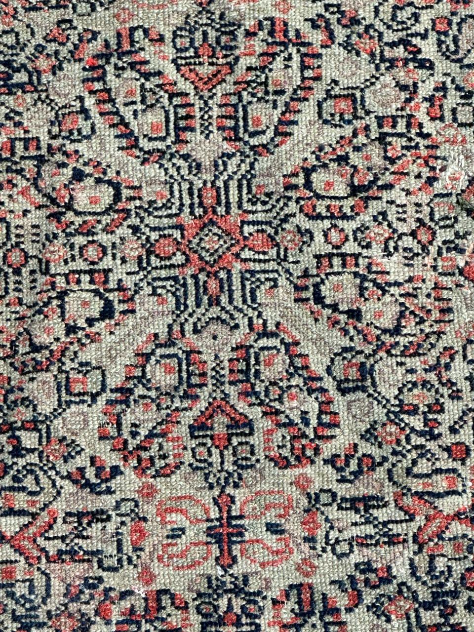 Jolie antiquité extrêmement fine  tapis seneh en soie en vente 8