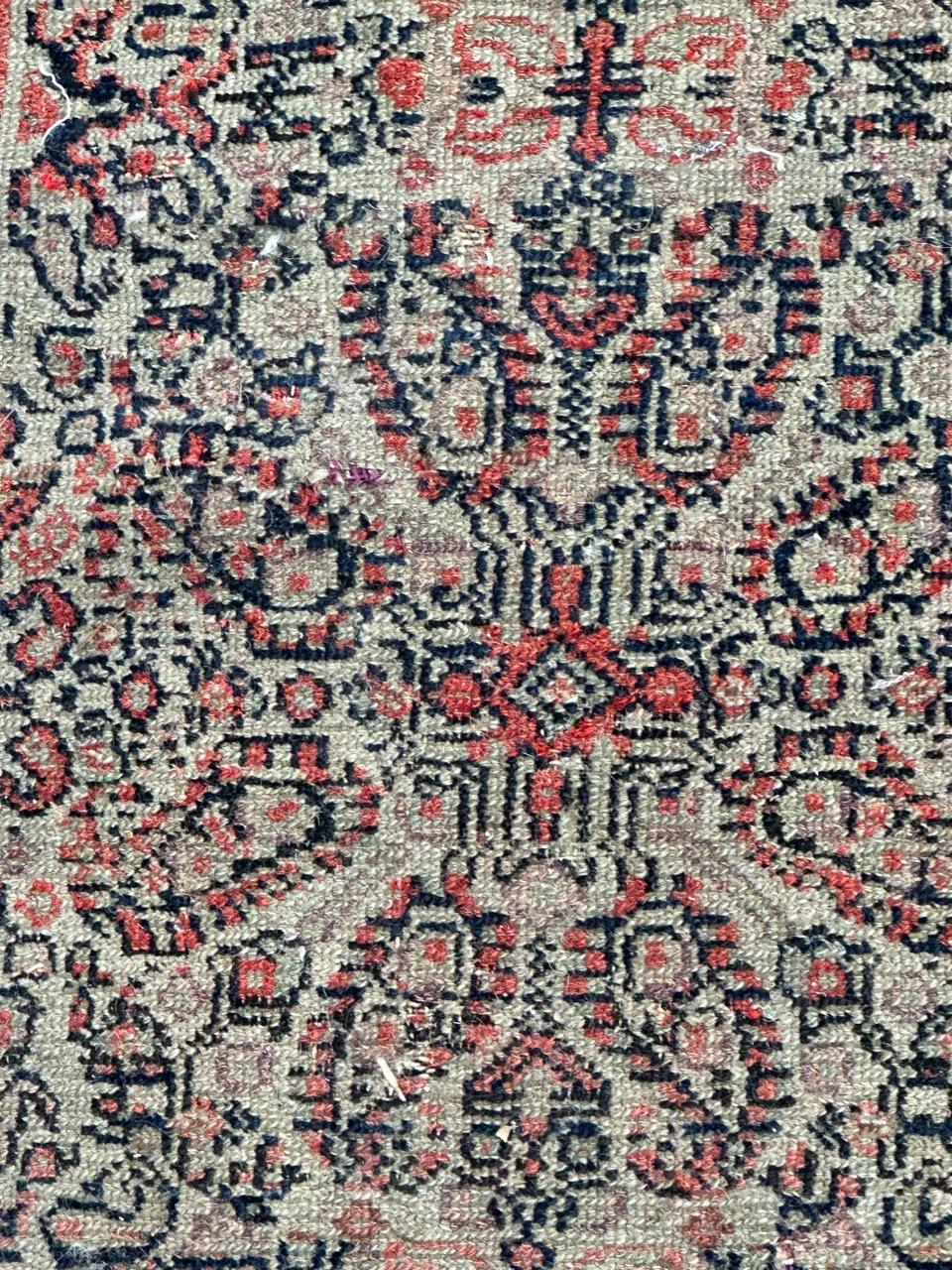 Jolie antiquité extrêmement fine  tapis seneh en soie en vente 9