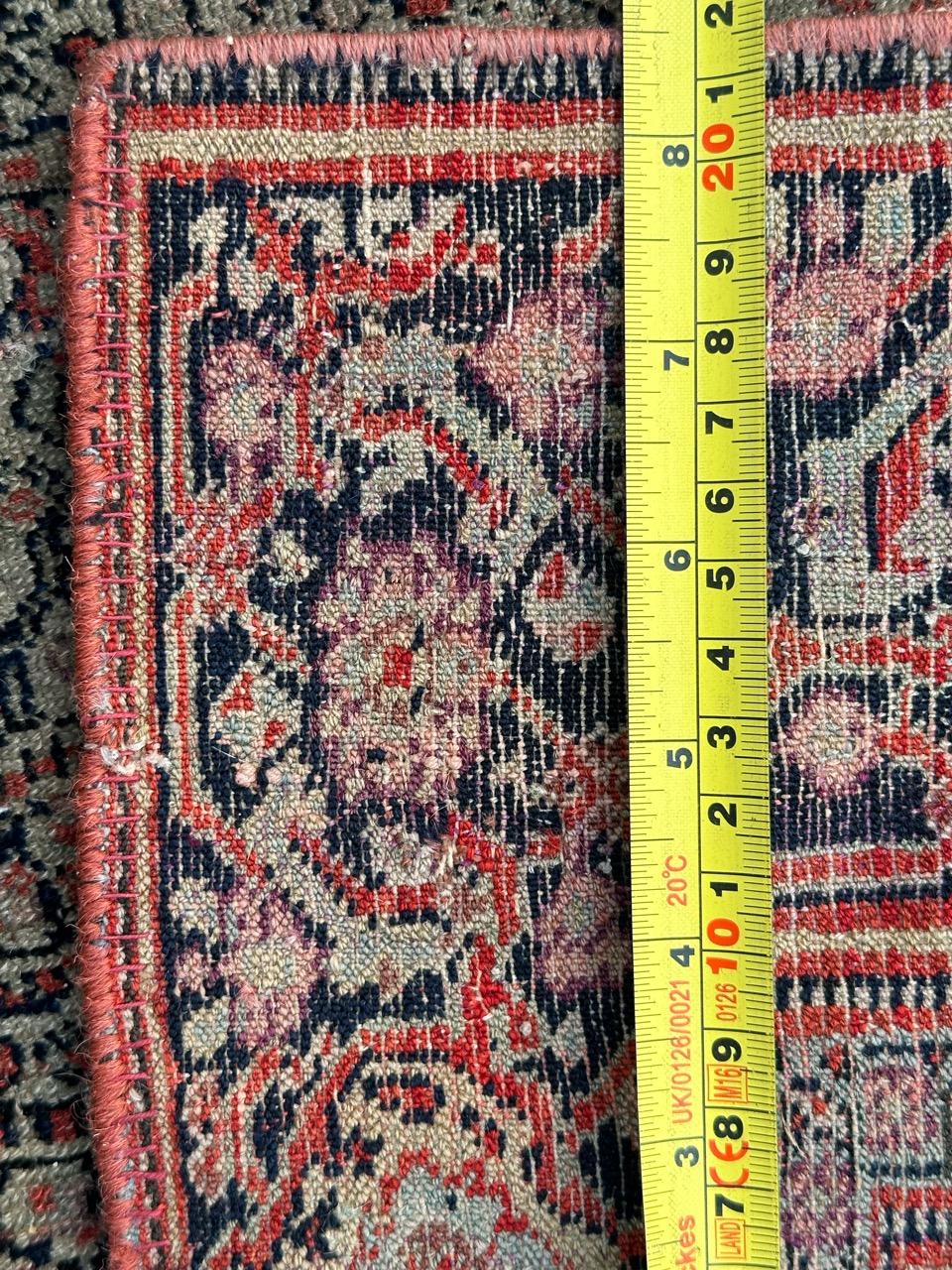 Jolie antiquité extrêmement fine  tapis seneh en soie en vente 12