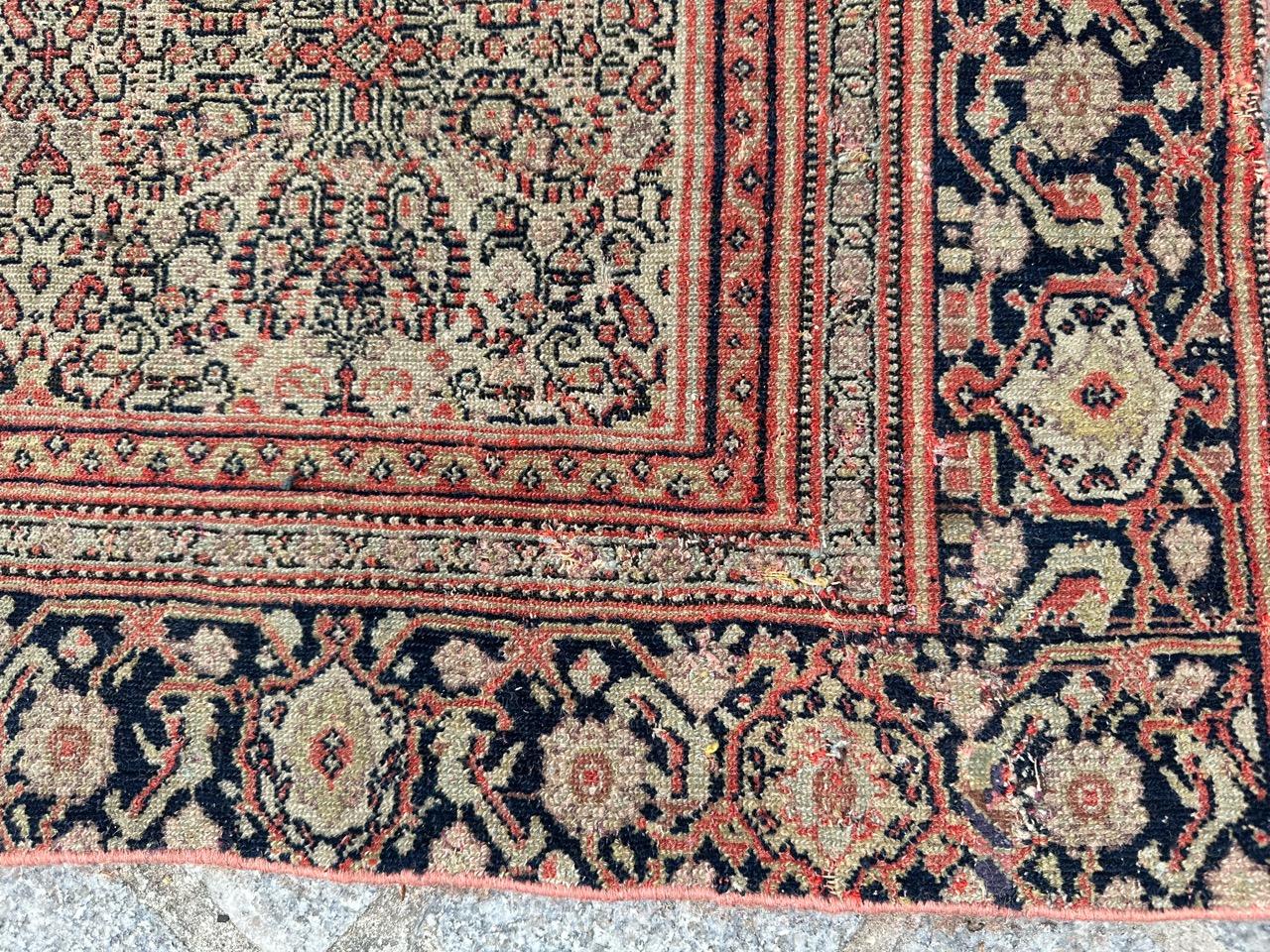 XIXe siècle Jolie antiquité extrêmement fine  tapis seneh en soie en vente