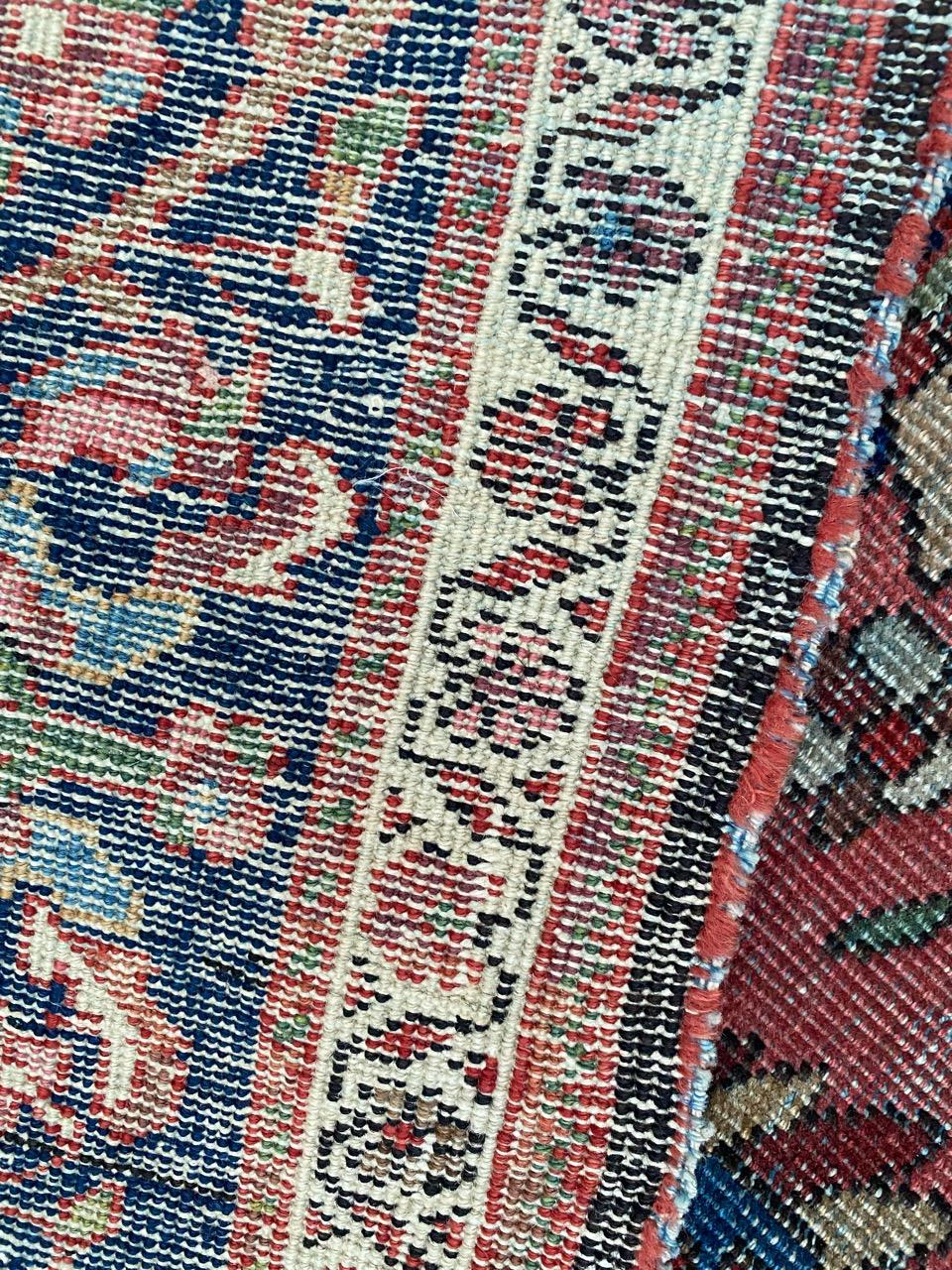 Bobyrug’s Pretty Antique Fine Bijar Rug For Sale 11