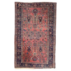 Bobyrug’s Pretty Antique Fine Bijar Rug