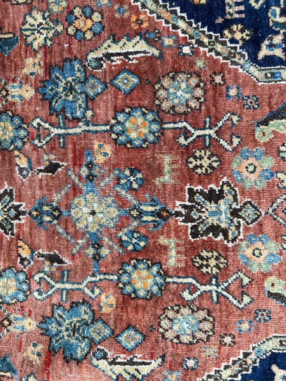 Bobyrug’s Pretty antique fine kashkouli qashqai rug  For Sale 2
