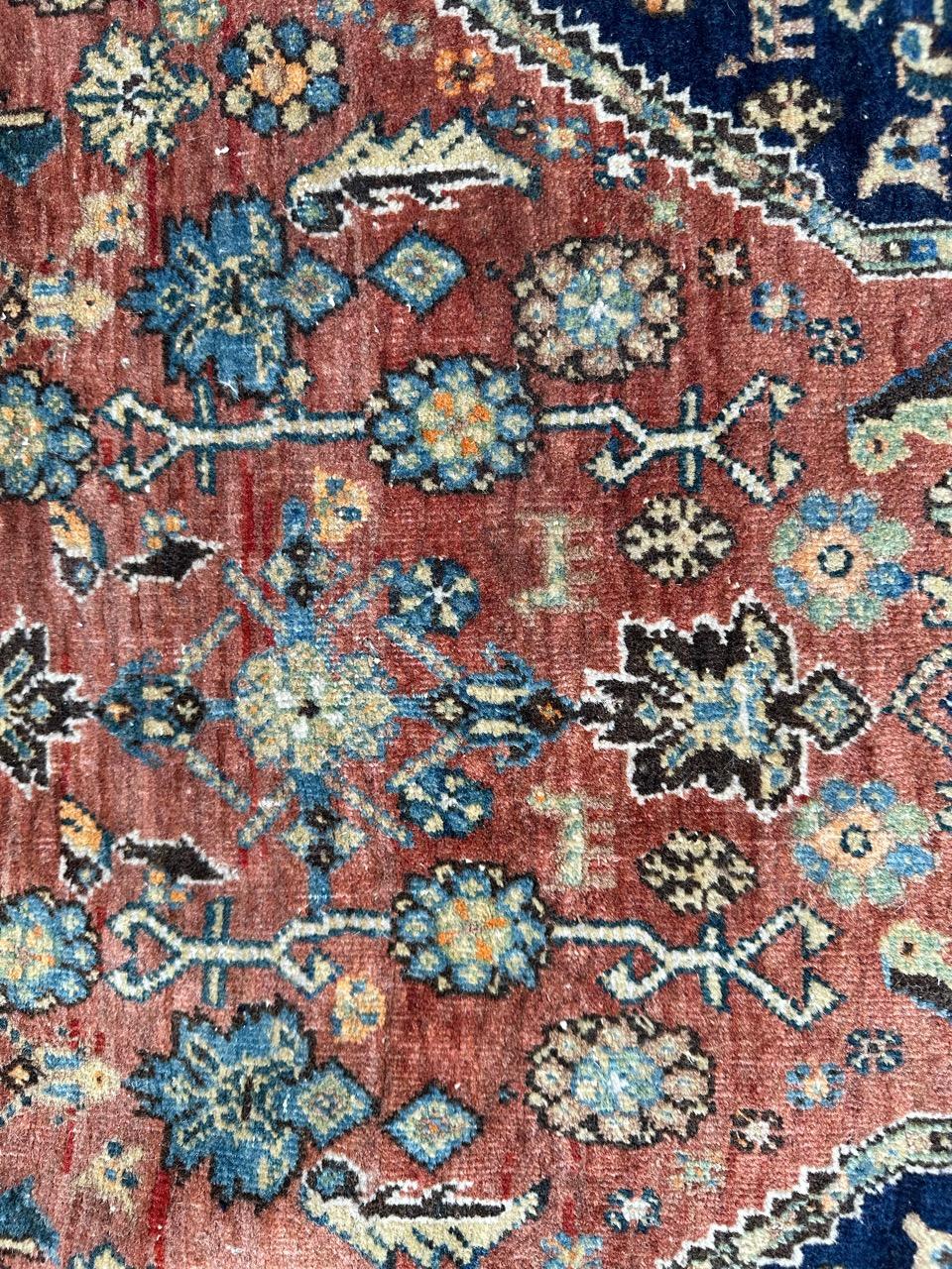 Bobyrug’s Pretty antique fine kashkouli qashqai rug For Sale 2