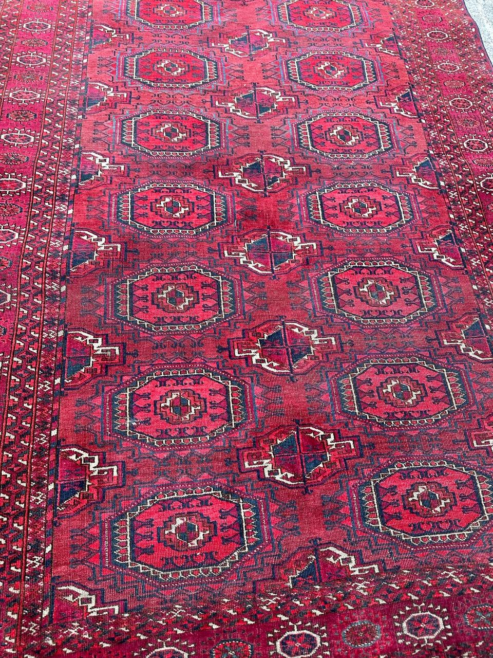 Magnifique tapis Bokhara turc ancien en vente 5