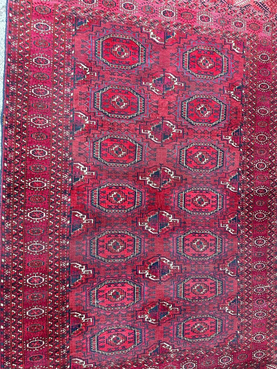 Magnifique tapis Bokhara turc ancien en vente 6