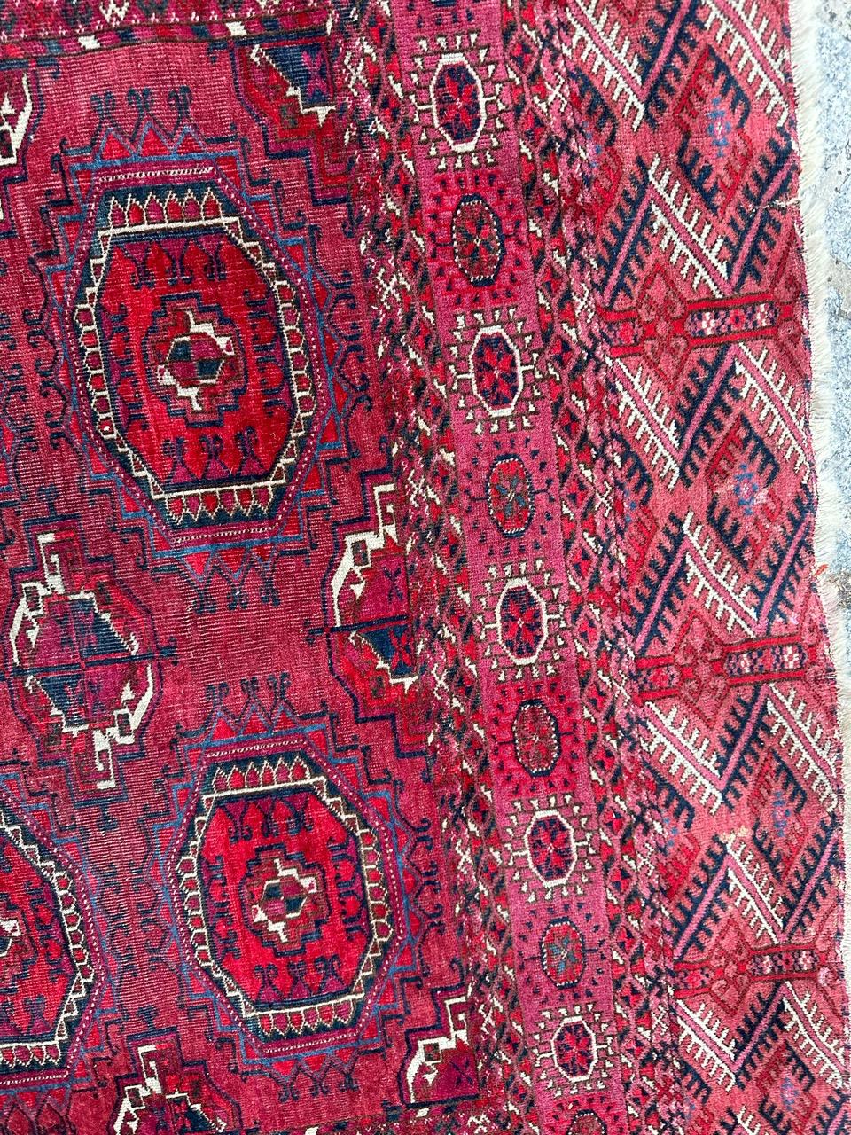 Magnifique tapis Bokhara turc ancien en vente 8