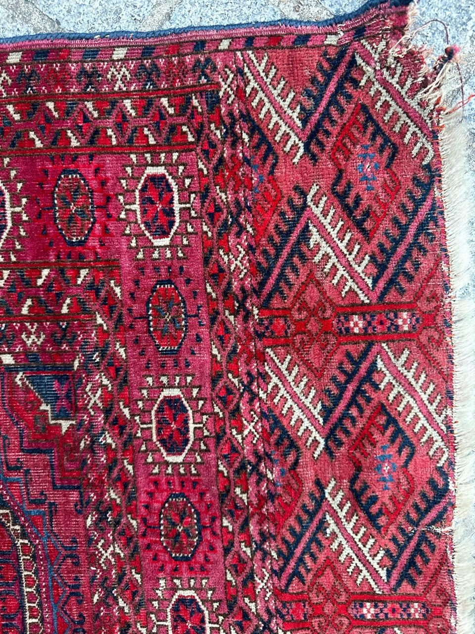 Magnifique tapis Bokhara turc ancien en vente 10
