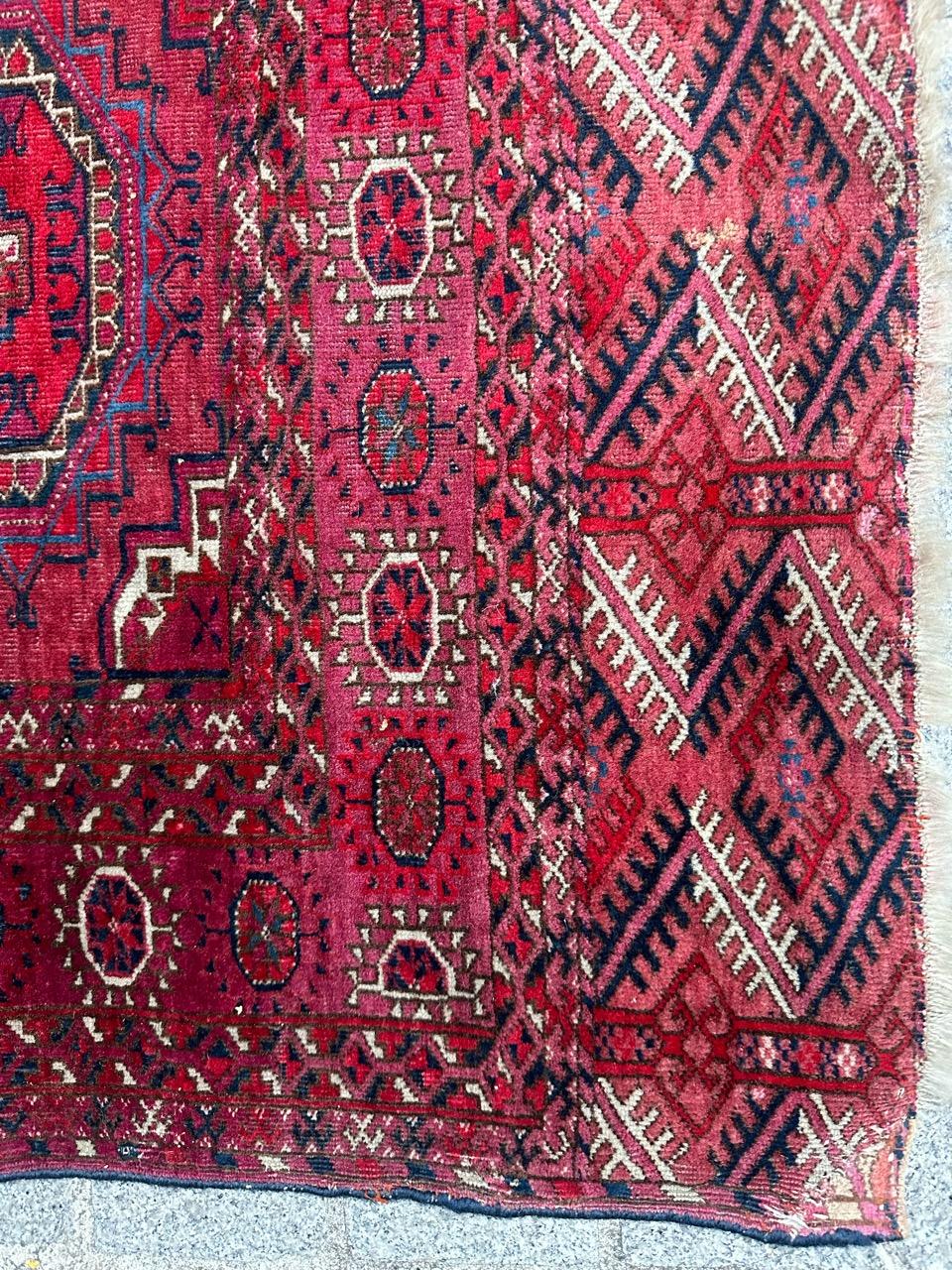 Magnifique tapis Bokhara turc ancien en vente 11