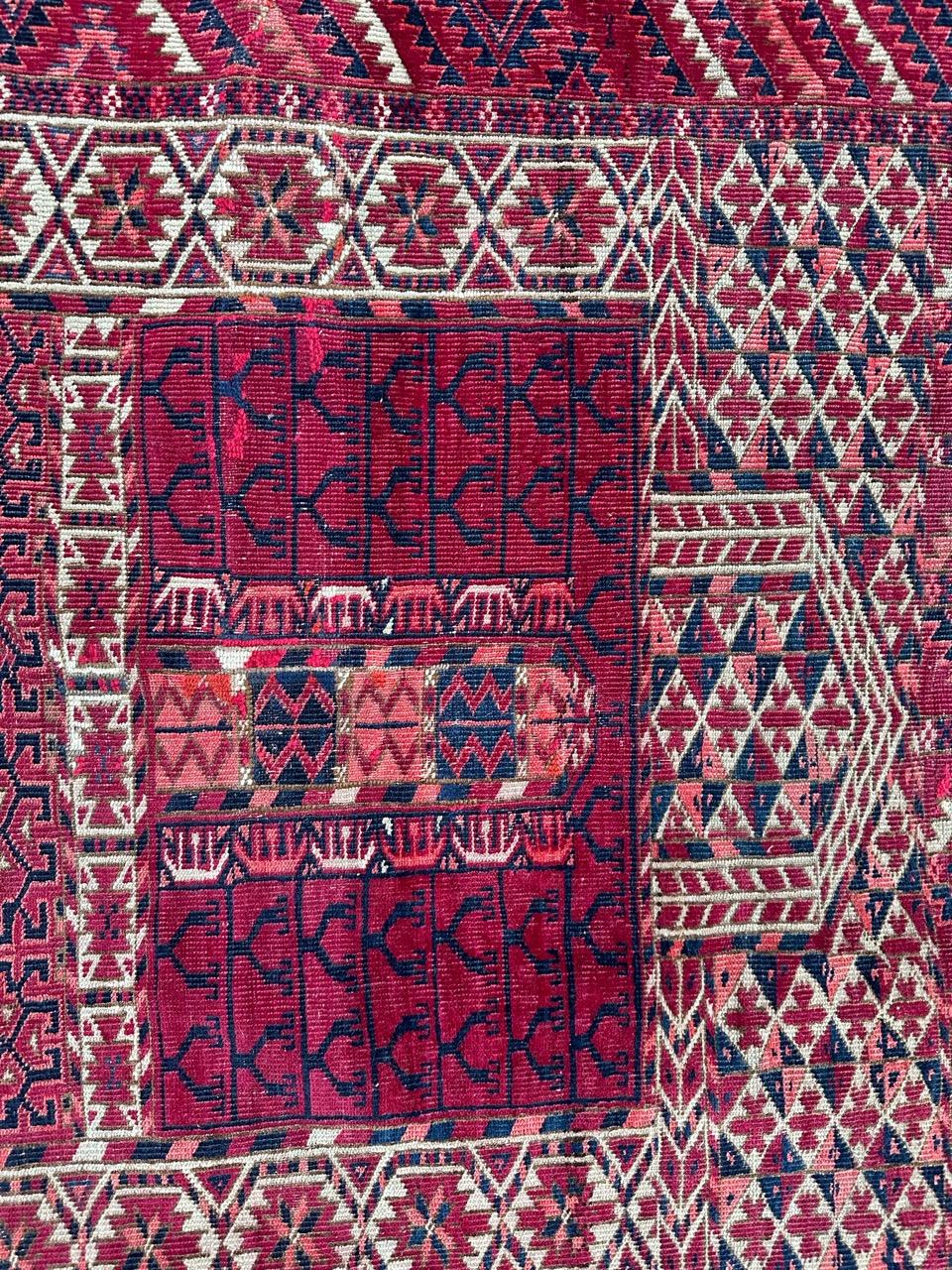 Magnifique tapis hachlou turc ancien en vente 4