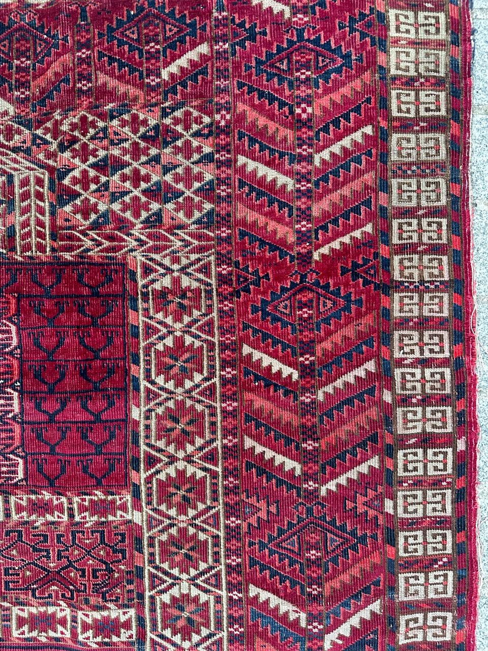 Magnifique tapis hachlou turc ancien en vente 6