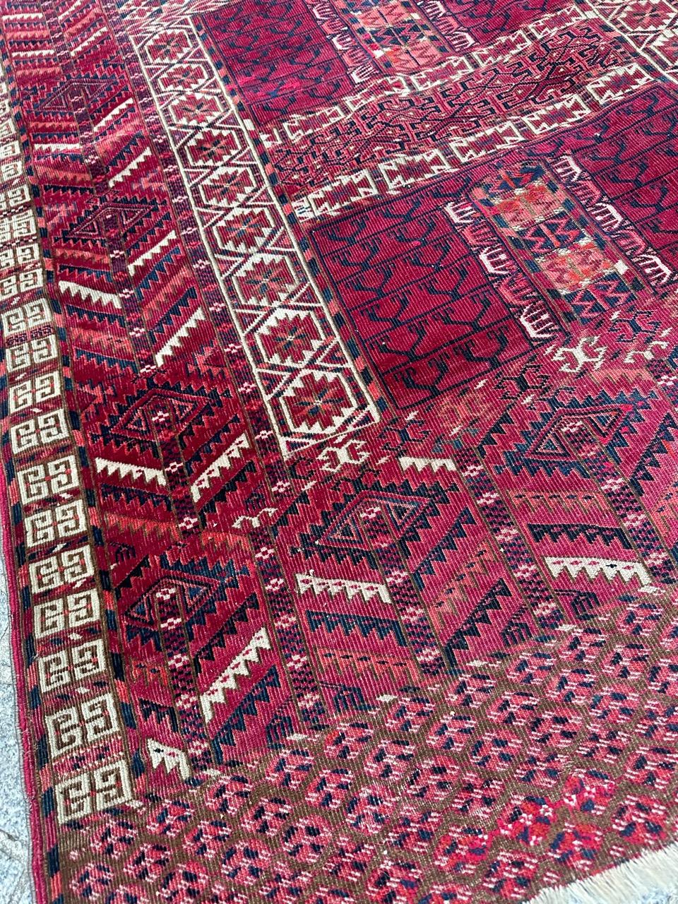 Magnifique tapis hachlou turc ancien Bon état - En vente à Saint Ouen, FR