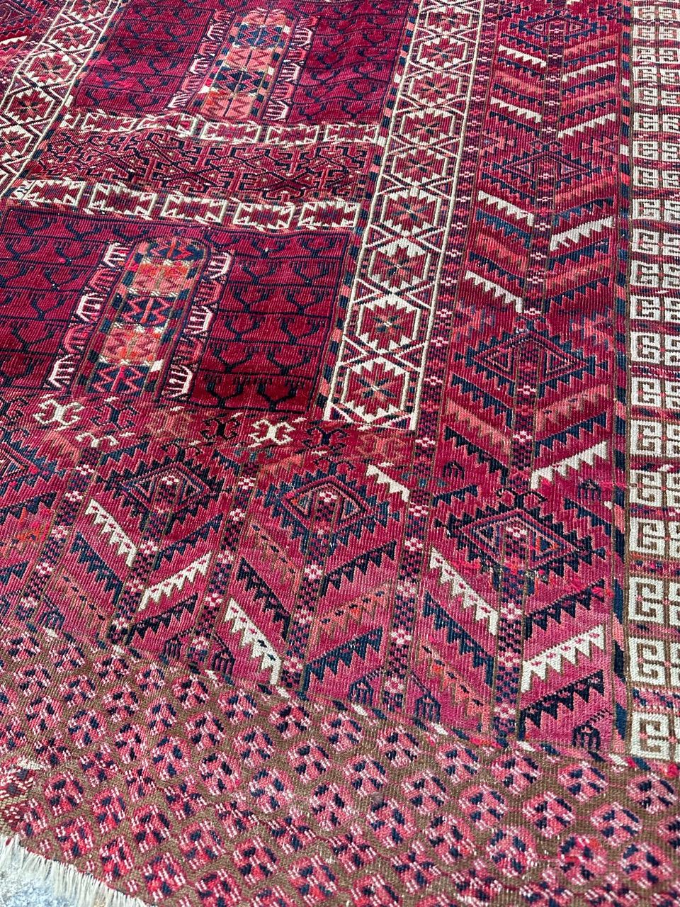 XIXe siècle Magnifique tapis hachlou turc ancien en vente