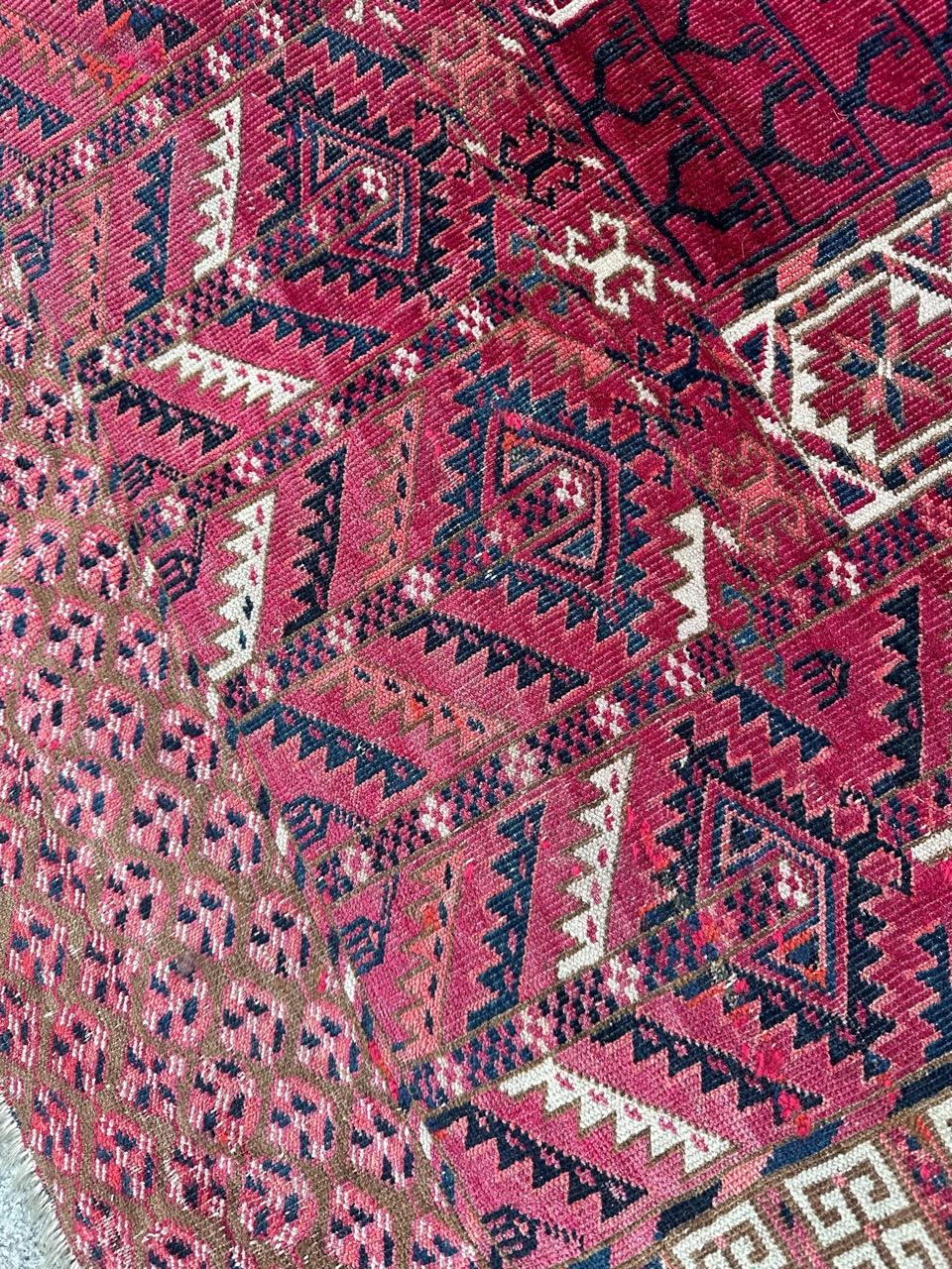 Laine Magnifique tapis hachlou turc ancien en vente