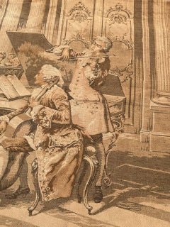 Pretty antique French Aubusson style Jacquard Tapestry, by ludovico marchetti