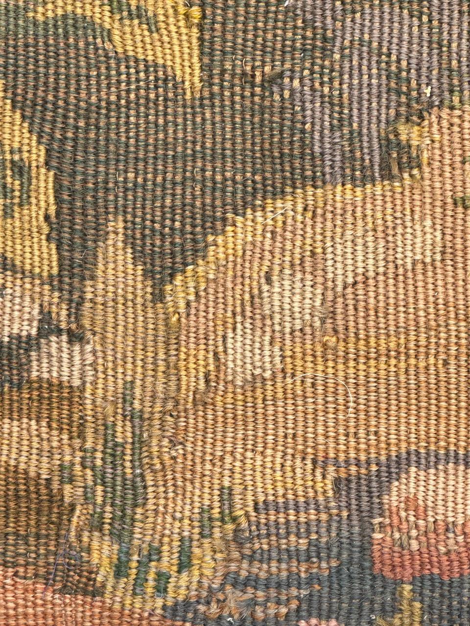 bonito tapiz jacquard de estilo Aubusson francés antiguo, funda para silla o cojín en venta 5
