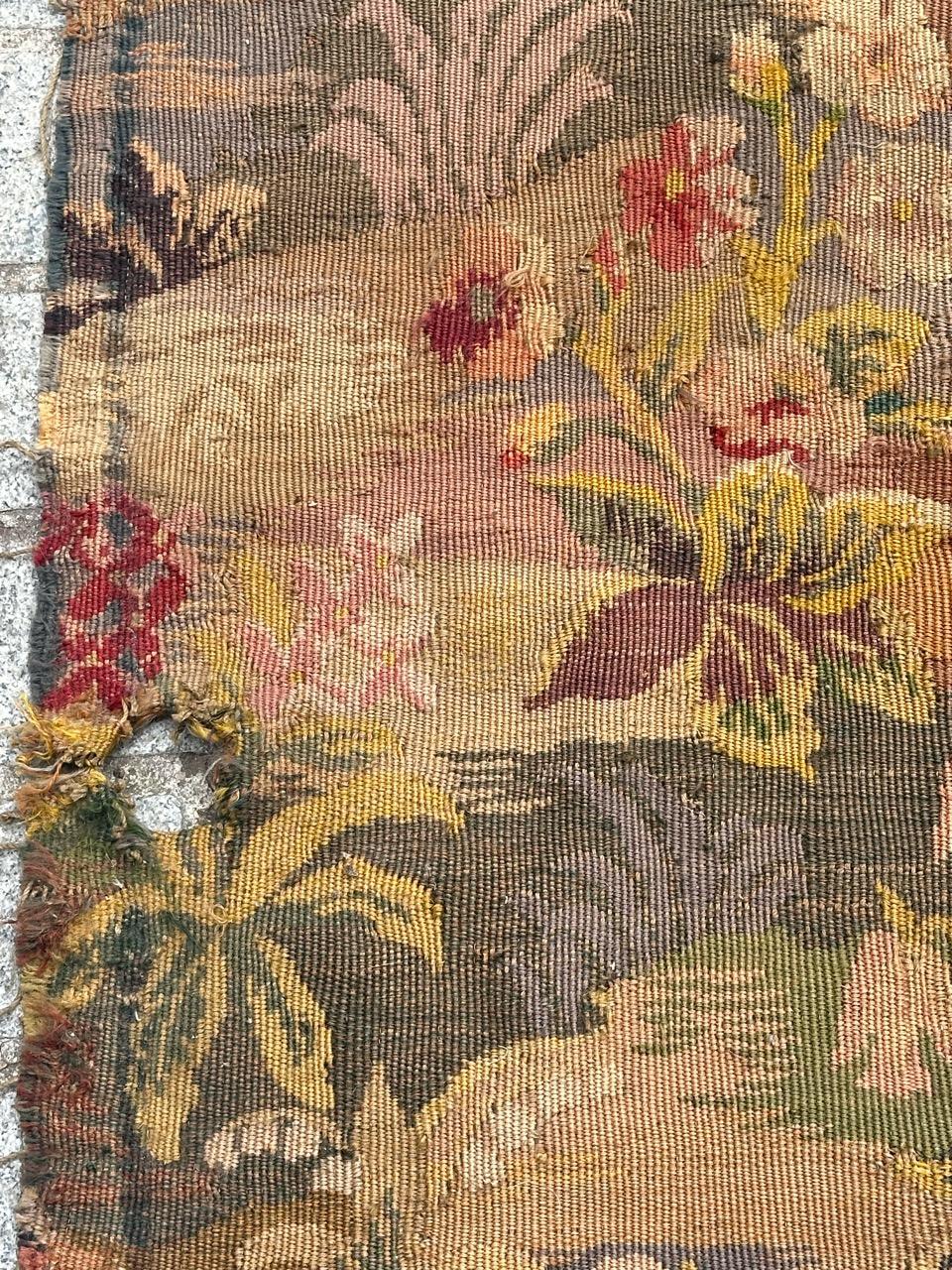 bonito tapiz jacquard de estilo Aubusson francés antiguo, funda para silla o cojín Francés en venta