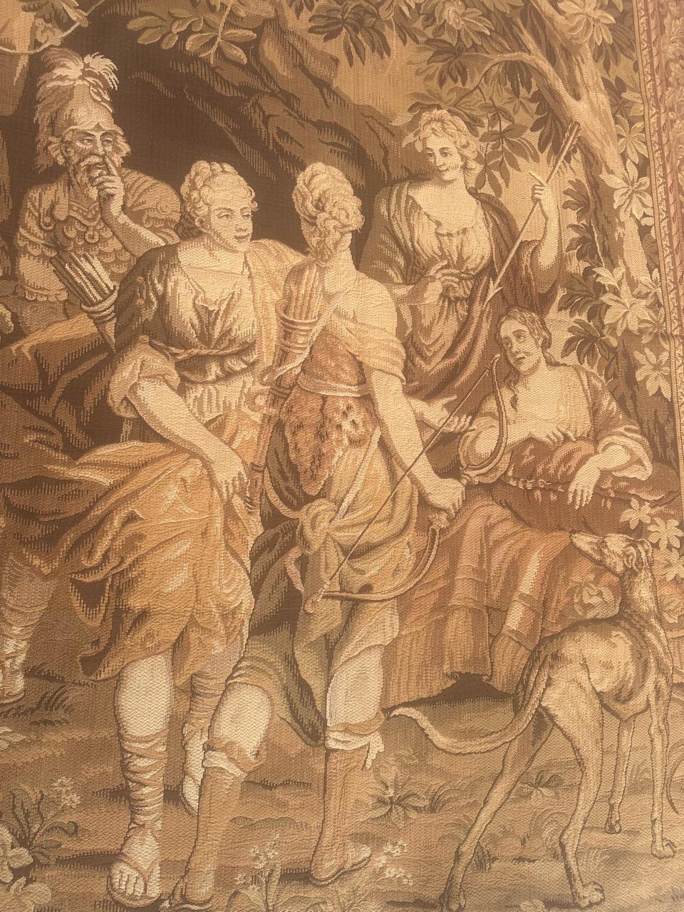 Schöner antiker französischer Jacquard-Wandteppich im Aubusson-Stil. im Angebot 5