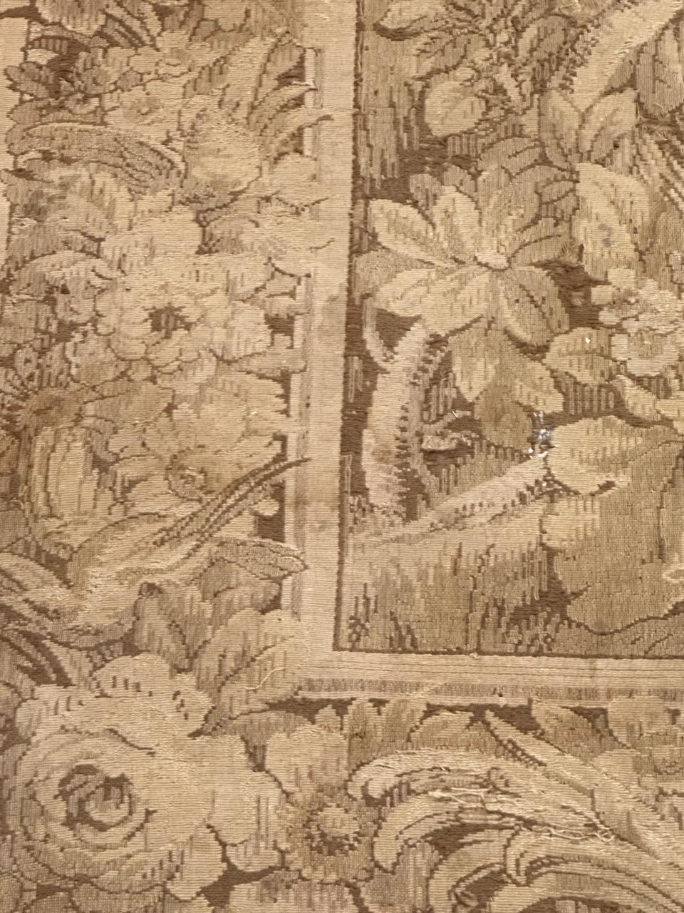 pretty Antique French Aubusson style Jacquard tapestry, « Gazelle in the woods » 4