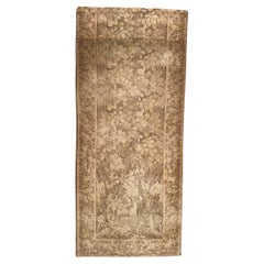 pretty Antique French Aubusson style Jacquard tapestry, « Gazelle in the woods »