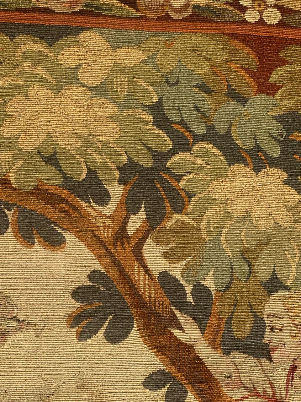 Bonito tapiz francés antiguo de Aubusson en venta 5