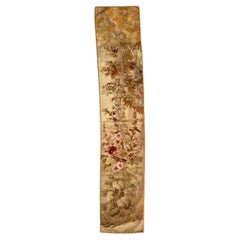 Pretty antique french Aubusson tapestry panel