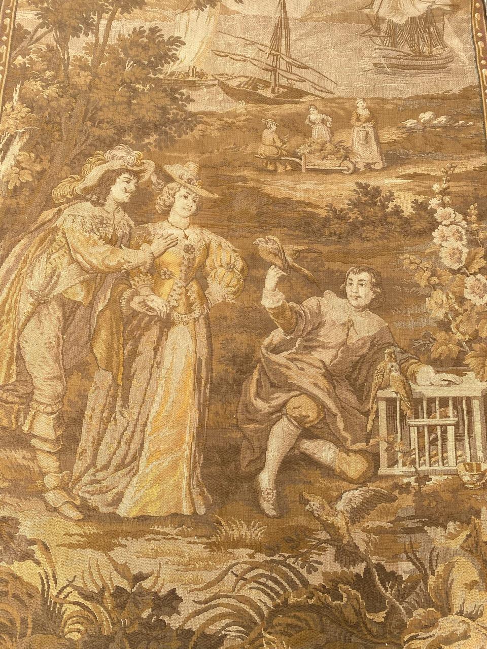 Pretty Antique French Jaquar Tapestry 3