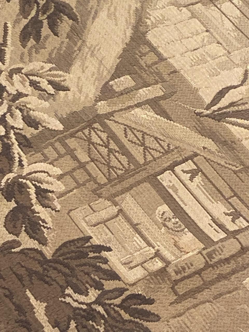 Il grazioso arazzo Antique French Jaquar di Bobyrug in vendita 2