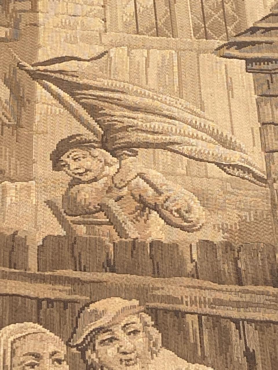 Il grazioso arazzo Antique French Jaquar di Bobyrug in vendita 7