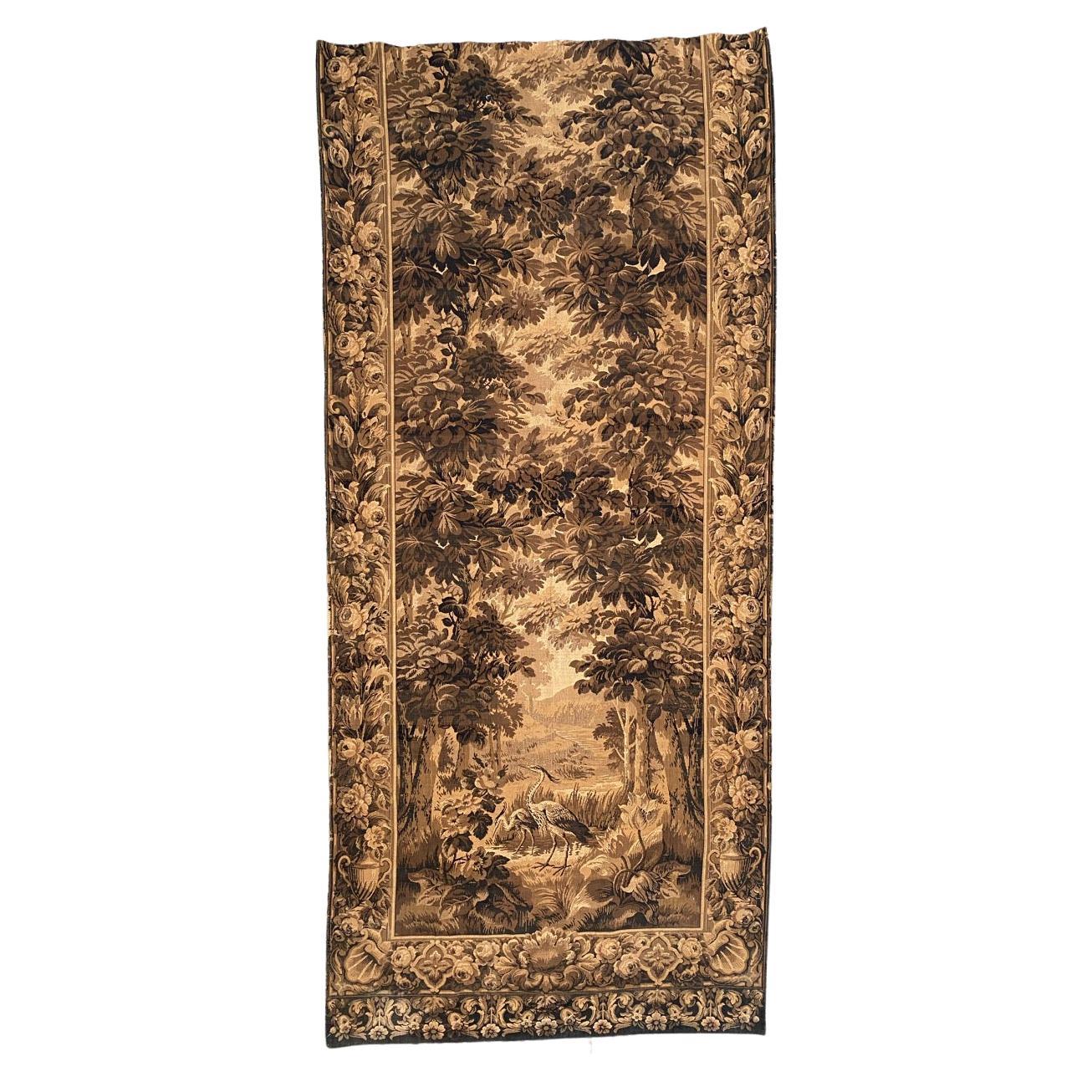 Bobyrug's Pretty Antique French Panel Tapestry