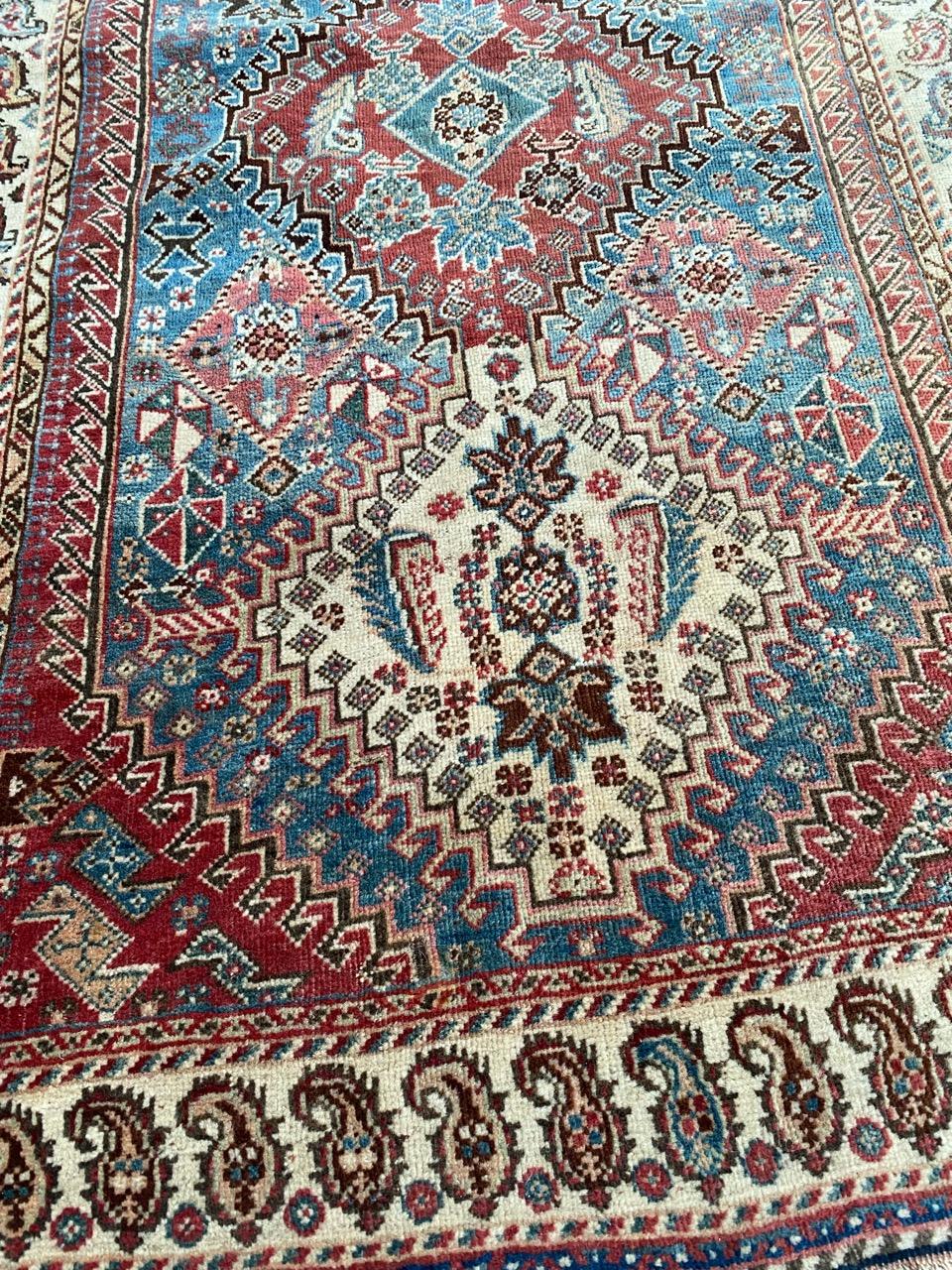 Joli tapis ancien de Ghashghai de Bobyrug en vente 2